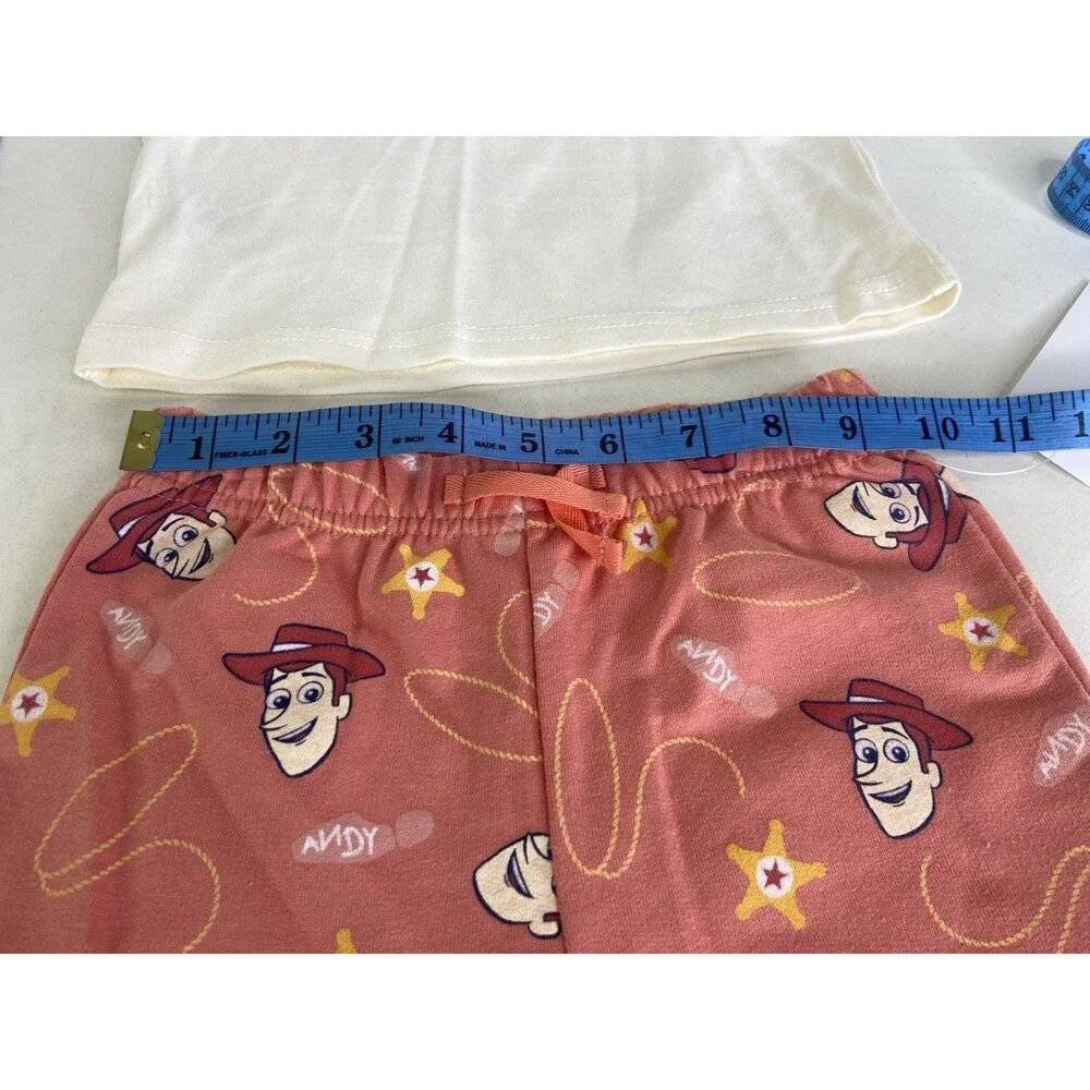Disney Toy Story Woody Jessie 2 Piece T-Shirt Top Shorts Outfit Set Boys Size 2T